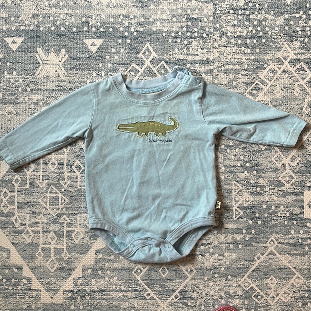 George Baby Organic Long Sleeve Onsie